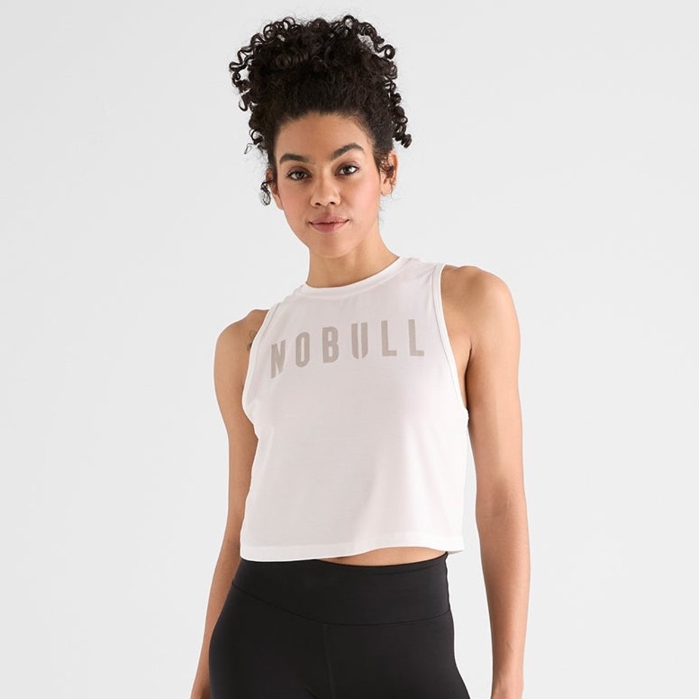 NoBull white camo muscle tank, size medium